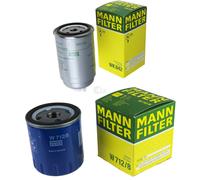 MANN-FILTER Set Filtri Olio Carburante per Fiat Ducato Scatola 1.9 Td