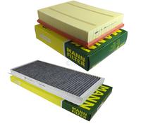 MANN-FILTER Set Filtro Aria Abitacolo per Land Rover Range IV LG 3.0 Td