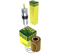 MANN-FILTER Set Filtro Olio Carburante per BMW 1er F21 116i 120i F20 114i 1