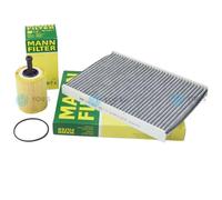 Mann Filter Set Olio Filtro + Filtro Abitacolo Per VW Lupo 1.2 TDI 1.4 TDI