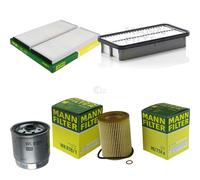 MANN-FILTER CU 2506-2 Filtro aria cabina (set da 2) - per Autovetture + veicoli commeriali