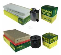 MANN-FILTER Set Per Nissan NP300 Navara Pritsche/Fahrgestell D40 2.5 dCi 4WD