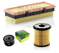 MANN-FILTER Set Per Renault Clio II Kasten SB0/1/2_ 1.9 D Kangoo KC0/1_ 55 65