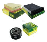 MANN-FILTER Set Per Renault Megane II BM0/1_ CM0/1_ 1.6 16V 1.5 dCi KM0/1_ 2.0