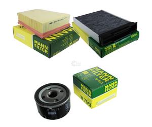 MANN-FILTER Set Per Renault Megane II BM0/1_ CM0/1_ 1.6 16V 1.5 dCi KM0/1_ 2.0