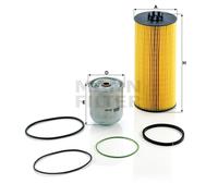 MANN-FILTER SP 2041-2 x Filtro olio adatto per MERCEDES-BENZ ACTROS MP2 / MP3