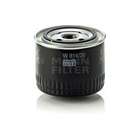 MANN-FILTER, W 914/26 Filtro olio | Per Autovetture, Massime prestazioni filtranti, Protezione motore, Guarnizione alta qualità, Qualità originale OE