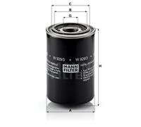 MANN-FILTER W9293 - Filtro olio