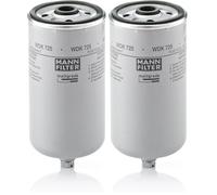 MANN-FILTER WDK 725 Filtro carburante - per Veicoli industriali + Bus (Confezione da 2)