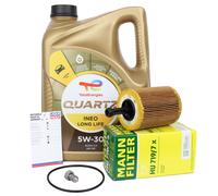 MANN Filtrо Olio + Total 5W30 LL Per VW Golf 4-6 Passat 1.2-2.5 TDI HU719/7x
