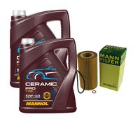 MANN Filtro Olio 10L MANNOL Ceramic Pro 10W-40 Per BMW 8 Serie E31 850 Ci