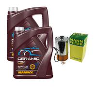 MANN Filtro Olio 10L MANNOL Ceramic Pro 10W-40 Per Mercedes-Benz 190 W201 D 2.0