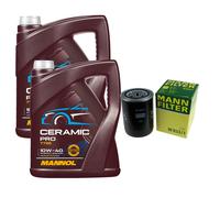 MANN Filtro Olio 10L MANNOL Ceramic Pro 10W-40 Per Nissan Pick-Up D22 2.5 TD 4WD