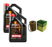 MANN Filtro Olio 10L MOTUL 8100 X-CESS 5W-40 Per Porsche 911 Cabriolet 3.8