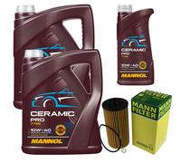 MANN Filtro Olio 11L MANNOL Ceramic Pro 10W-40 Per Audi A8 4E2 4E8 4.2 Quattro