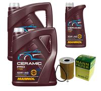 Mann Filtro Olio 11L mannol Ceramica Pro 10W-40 per Benz M - Classe W164 ML