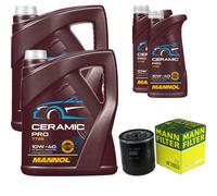 MANN Filtro Olio 12L MANNOL Ceramic Pro 10W-40 Per Peugeot 206 Schrägheck 2A/C