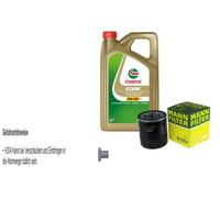 Mann Filtro Olio 5L castrol edge 5W-30 M per Lancia Zeta 2.0 Turbo Dischi