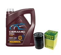 MANN Filtro Olio 5L MANNOL Ceramic Pro 10W-40 Per VW Golf IV 1J1 1.6 Audi A4 8E2
