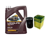 MANN Filtro Olio 5L MANNOL Longlife 504/507 5W-30 Per Audi A4 Cabriolet 8H7 B6