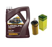 Mann Filtro Olio 5L mannol Longlife 504/507 5W-30 per BMW X3 F25 Xdrive20d