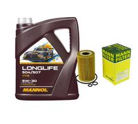 MANN Filtro Olio 5L MANNOL Longlife 504/507 5W-30 Per VW Passat Variant 365 2.0