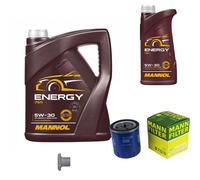Mann Filtro Olio 6 L mannol 5W-30 Energia per Lancia Zeta 2.0 Turbo Dischi