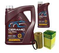 MANN Filtro Olio 6L MANNOL Ceramic 5W-40 Per Audi TT 2.0 TFSI A3