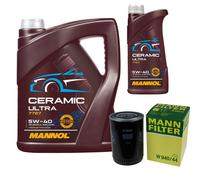 MANN Filtro Olio 6L MANNOL Ceramic 5W-40 Per VW Passat Variant 1.9 TDI