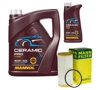 MANN Filtro Olio 6L MANNOL Ceramic Pro 10W-40 Per Audi A4 Avant 8K5 B8 1.8 TFSI