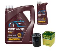 MANN Filtro Olio 6L MANNOL Ceramic Pro 10W-40 Per Honda Jazz II GD_ GE3 GE2 1.3