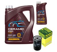 MANN Filtro Olio 6L MANNOL Ceramic Pro 10W-40 Per Mercedes-Benz 190 W201 E 1.8