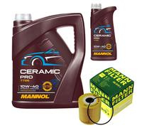 MANN Filtro Olio 6L MANNOL Ceramic Pro 10W-40 Per Volvo V40 Kombi VW 1.8 LPG