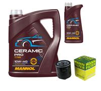 MANN Filtro Olio 6L MANNOL Ceramic Pro 10W-40 Per VW Golf IV 1J1 1.4 16V Seat