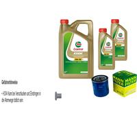 Mann Filtro Olio 7L castrol edge 5W-30 M per Lancia Zeta 2.0 Turbo Dischi