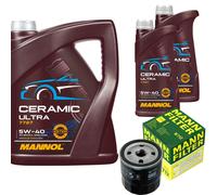 MANN Filtro Olio 7L MANNOL Ceramic 5W-40 Per Opel Corsa A CC 1.2 1.0