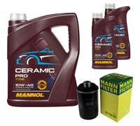 MANN Filtro Olio 7L MANNOL Ceramic Pro 10W-40 Per Audi A4 Avant 8K5 B8 1.8 TFSI