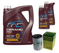 MANN Filtro Olio 7L MANNOL Ceramic Pro 10W-40 Per Daimler X30_ Six 4.0 Jaguar XJ