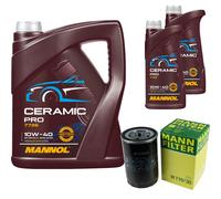MANN Filtro Olio 7L MANNOL Ceramic Pro 10W-40 Per VW Golf IV 1J1 1.6 Audi A4 8E2