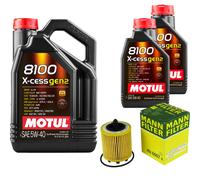 MANN Filtro Olio 7L MOTUL 8100 X-CESS 5W-40 Per Alfa Romeo Spider 2.2 JTS