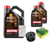 MANN Filtro Olio 7L MOTUL 8100 X-CLEAN EFE 5W-30 Per Dacia Sandero Logan