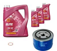 Mann Filtro Olio 8 L mannol 5W-40 Elite per Renault Trafic Scatola T1
