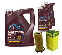 MANN Filtro Olio 8L MANNOL Ceramic 5W-40 Per Audi A6 2.4 3.2 FSI Quattro