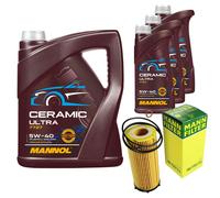 MANN Filtro Olio 8L MANNOL Ceramic 5W-40 Per BMW 3 Serie Touring 325d 330d