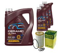 MANN Filtro Olio 8L MANNOL Ceramic 5W-40 Per Mercedes-Benz E-Klasse SL