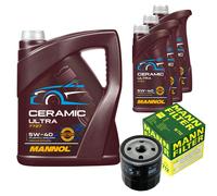 MANN Filtro Olio 8L MANNOL Ceramic 5W-40 Per Opel Corsa A CC 1.2 1.0