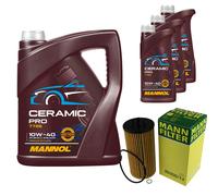 MANN Filtro Olio 8L MANNOL Ceramic Pro 10W-40 Per Audi A8 4E2 4E8 4.2 Quattro