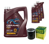 MANN Filtro Olio 8L MANNOL Ceramic Pro 10W-40 Per Hyundai H-1 Furgone