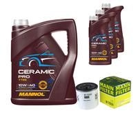 MANN Filtro Olio 8L MANNOL Ceramic Pro 10W-40 Per Peugeot Boxer Kasten Citroën