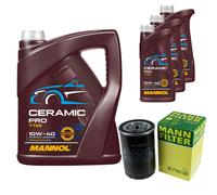 MANN Filtro Olio 8L MANNOL Ceramic Pro 10W-40 Per VW Golf IV 1J1 1.6 Audi A4 8E2
